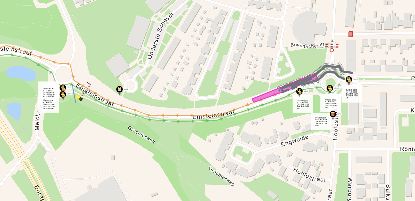 Plan visual: Verkeersregelaarsplan Pinkpop